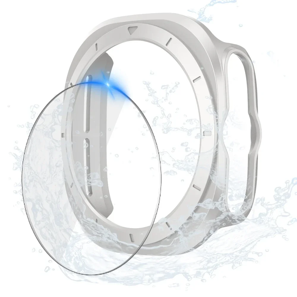 Premium Glass & Case Protector Bumper Shell for Smartwatches - Matte Finish