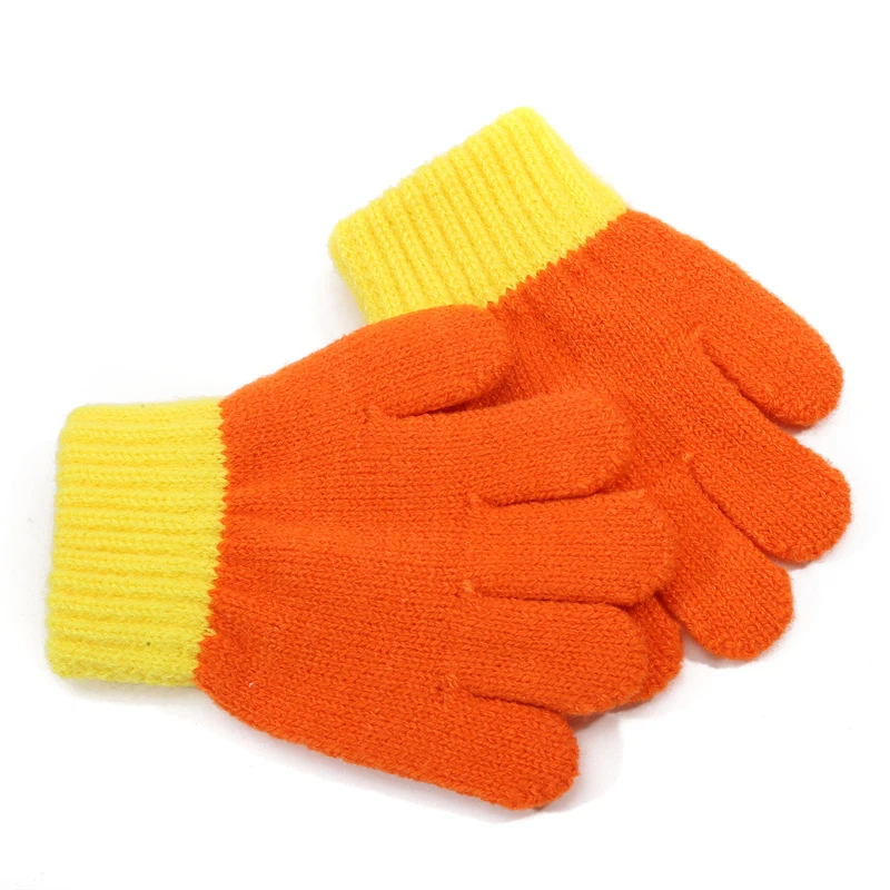 Glove Children Magic Glove Girl Boy Kid Stretchy Knitted Winter Warm Full Finger Gloves Children's Figure Skating Gloves 1 Pair