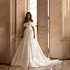 Graceful Wedding Dresses A-Line Tulle Bridal Gowns Off Shoulder Robes For Formal Party Glamorous Vestidos De Novia Customized 1
