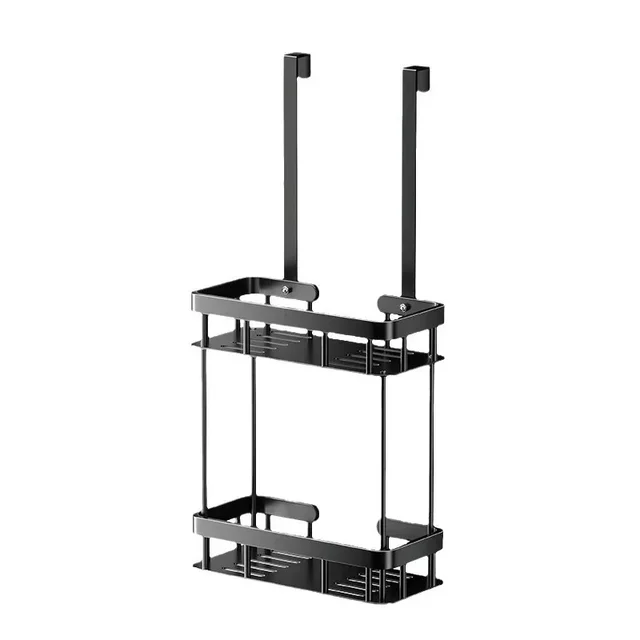Carrello doccia senza trapano |   Cestino portaoggetti con porta in vetro per bagno |   Portasciugamani per un comodo spazio di bagno 6