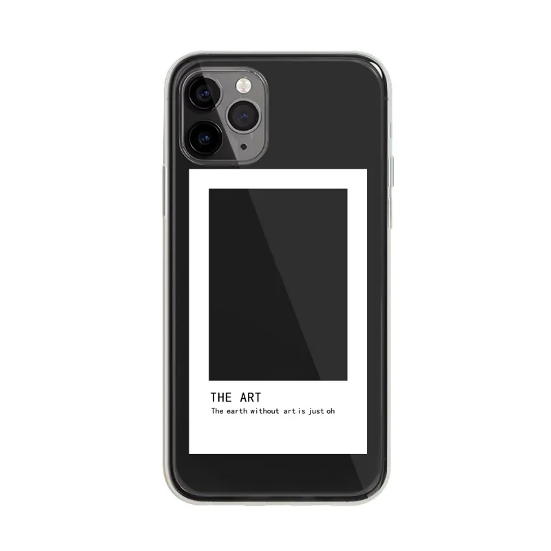 Creative Frame Transparent Shockproof Phone Case - Durable & Protective Cover