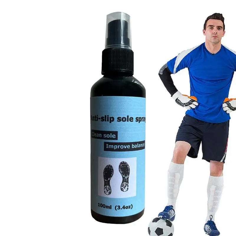 100ml Anti-Slip Sole Spray Spray for Basketball Shoes Shoe Sole Protector Improves Traction Cleans & Rejuvenates Shoe Soles 3