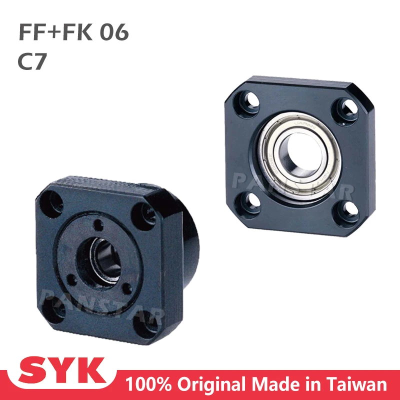 

SYK Support Unit Set FKFF FK06 FF06 Professional fixed side C7 for Ball Screw TBI sfu Premium CNC Parts High Accuracy Taiwan