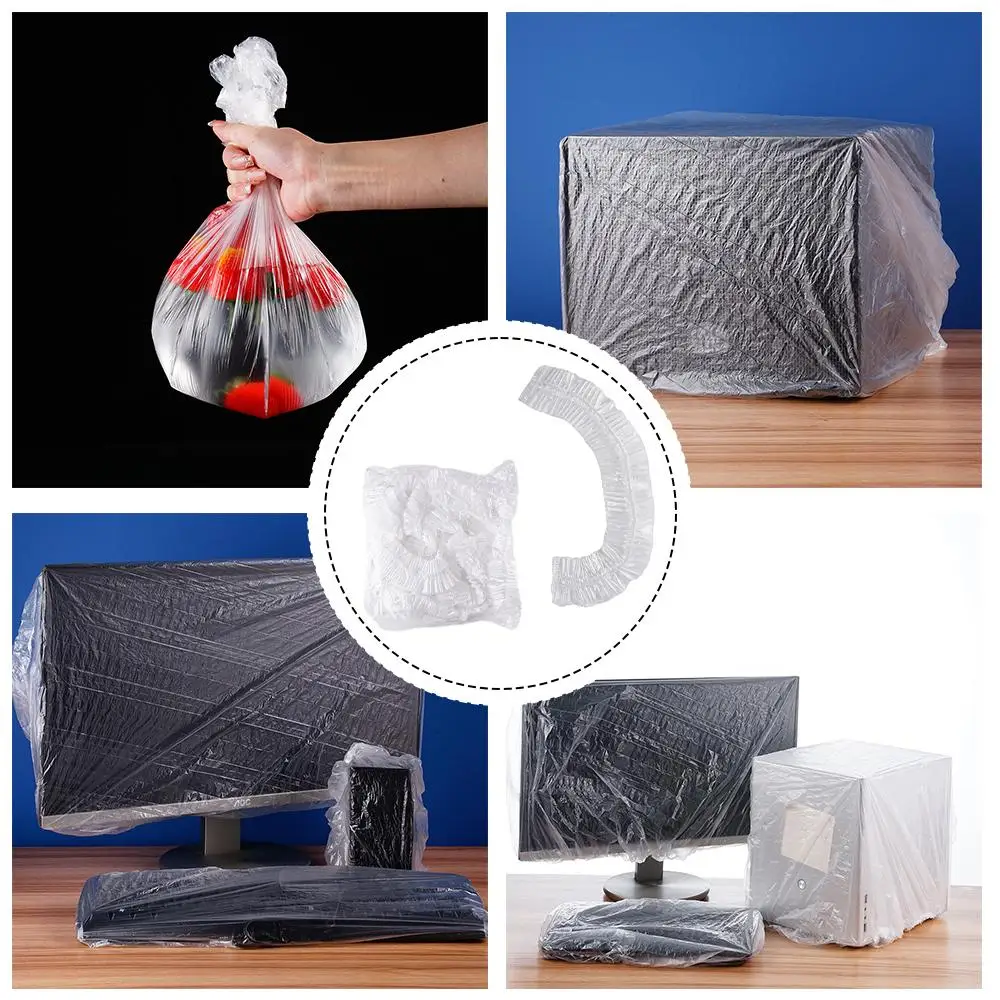 

10pcs All-Purpose Covers Kitchen Home Furniture Plastic Oven Thicken Disposable Electric Electric Cover Dust-proof Fan Cook X1Y6