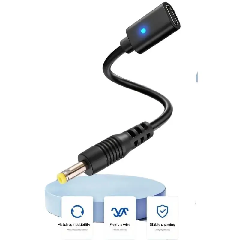 핫세일-1/5개입 타입 C LED 변환 케이블 USB C 케이블 PSP1000 2000 3000 컨트롤러 충전 어댑터 게임 콘솔 전원 케이블