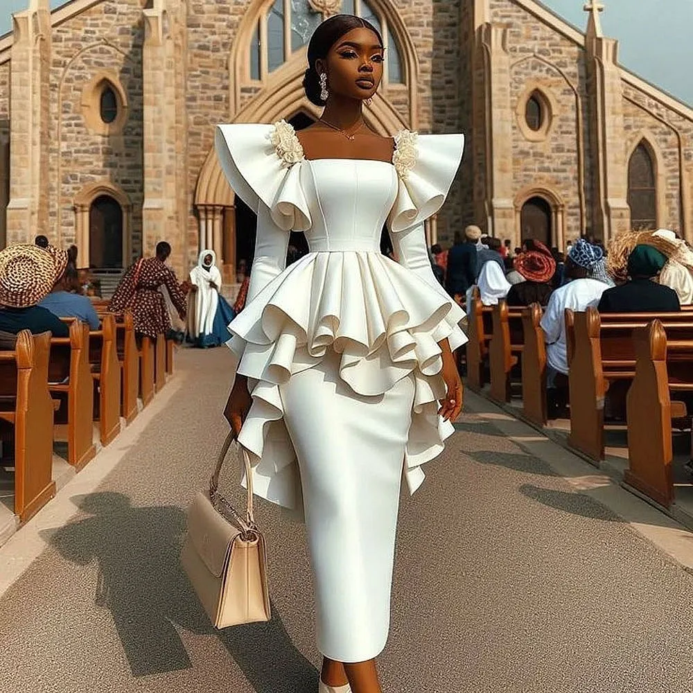 HZWL Aso Ebi Mermaid Evening Dress Plus Size 3