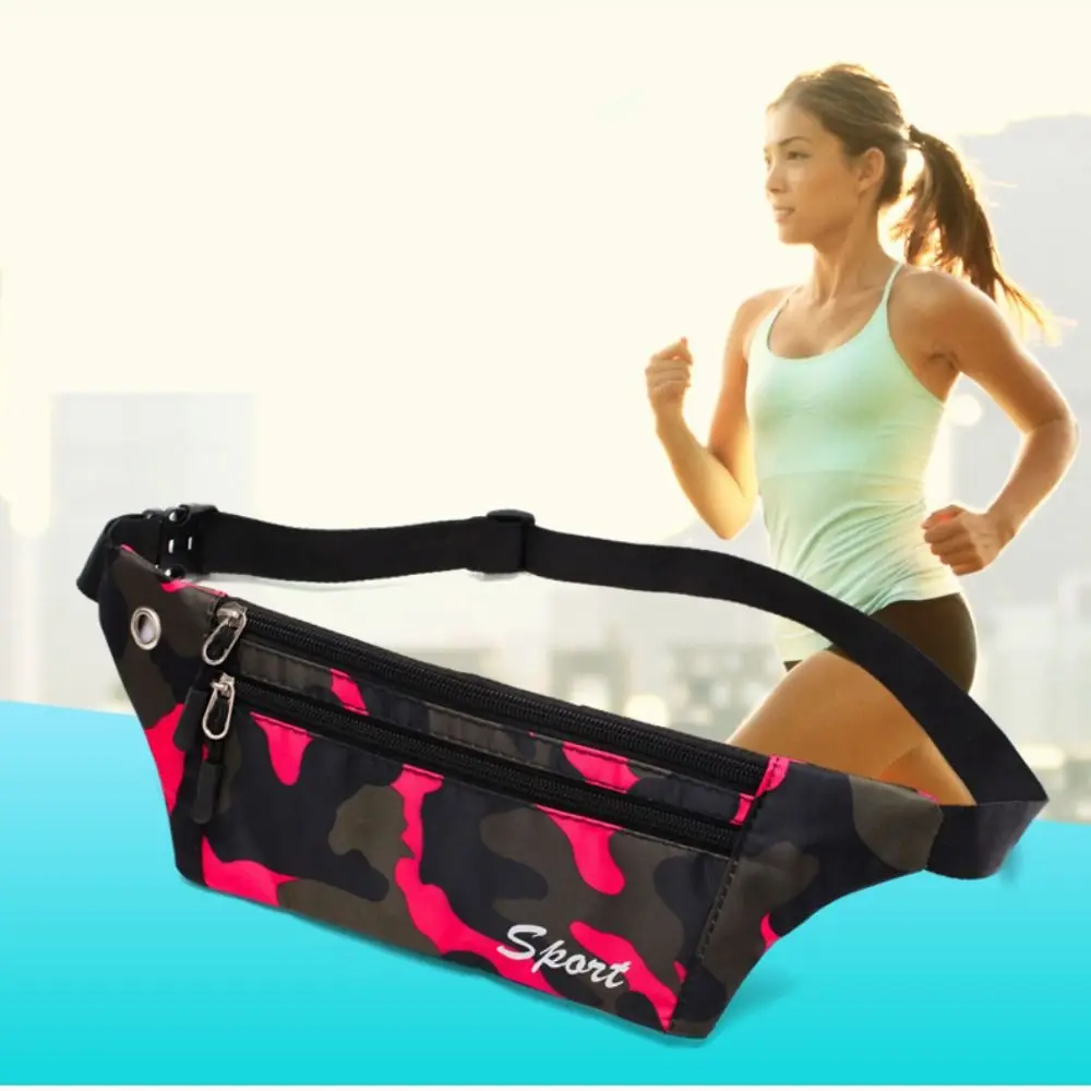 Tissue Paper Ultra Light Camo Waist Bag Headphone Hole Storag Running Bag Large Capacity Stratification Mobile Phone Outdoor