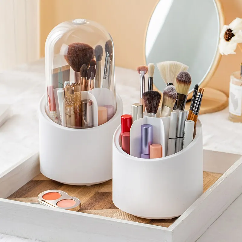 Estuche de maquillaje grande, contenedor de joyería, caja de almacenamiento  de cosméticos, organizador de maquillaje, cajones, organizador de  escritorio, pincel de maquillaje, soporte para lápiz labial - AliExpress