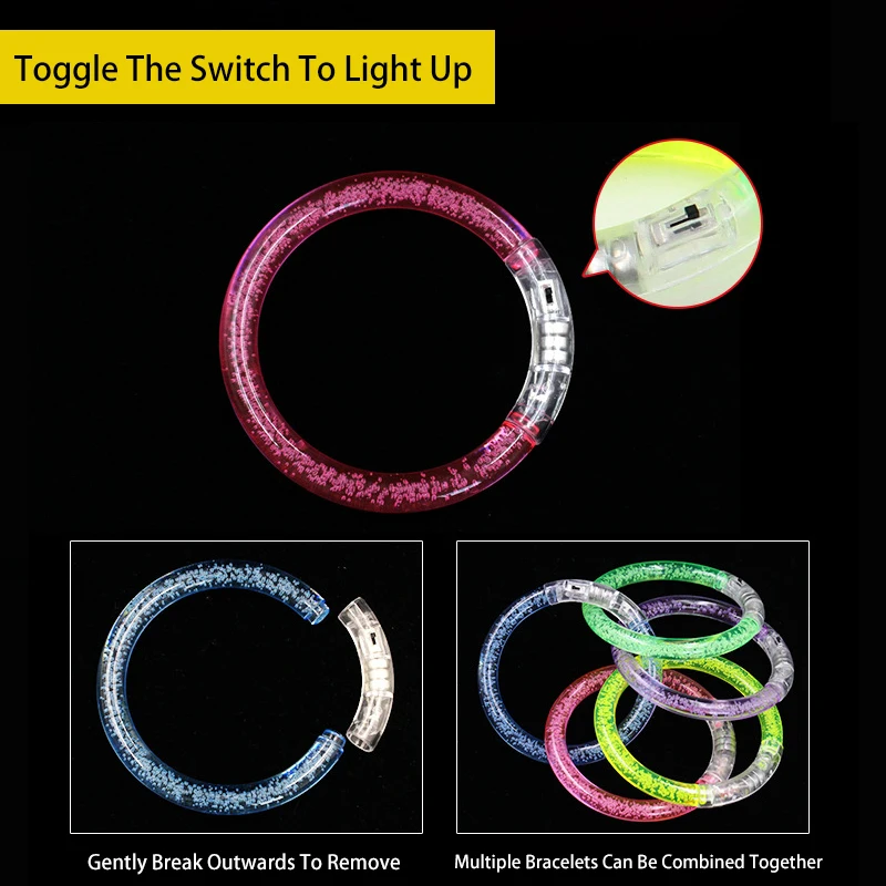 Glow Sticks Bracelets Party Supplies Glow in The Dark LED