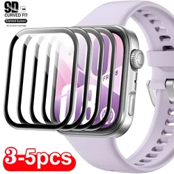 Premium 9D Curved Screen Protector Film for Huawei SmartWatch - Full Coverage, 3 - 5 Pack (For Watch Fit 3)