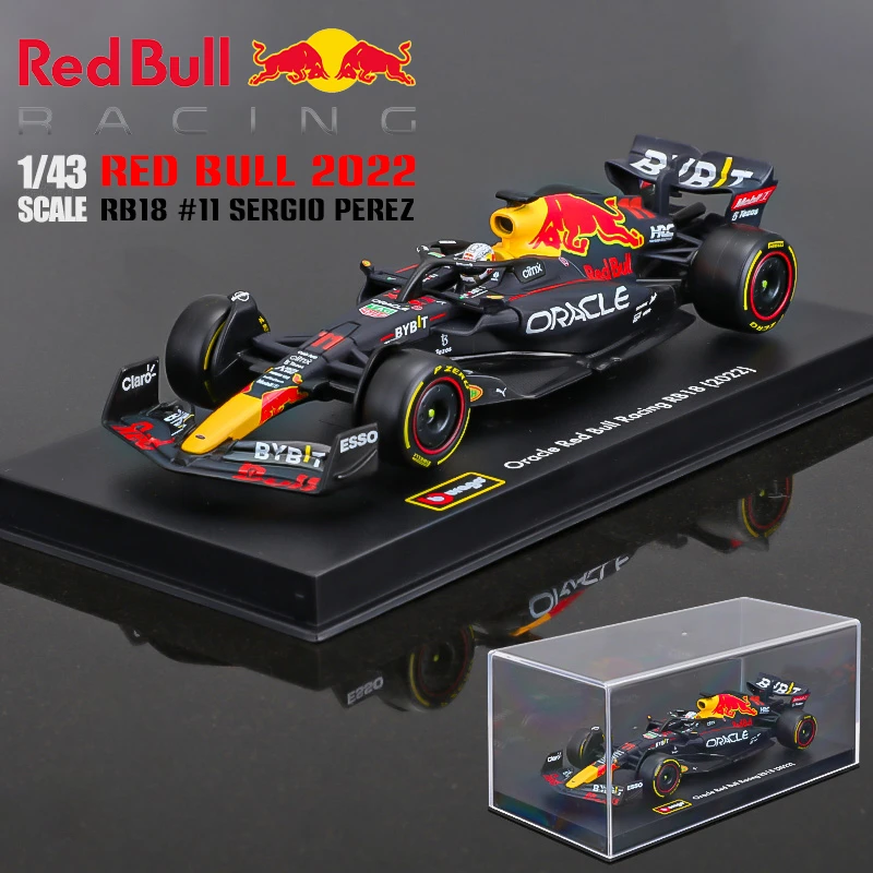 Niet doen rammelaar Probleem Bburago 1:43 Bestuurder Helm Versie 2022 Red Bull RB18 #1 Max Verstappen  #11 Formule F1 Racing Statische diecast Legering Model Auto| | - AliExpress