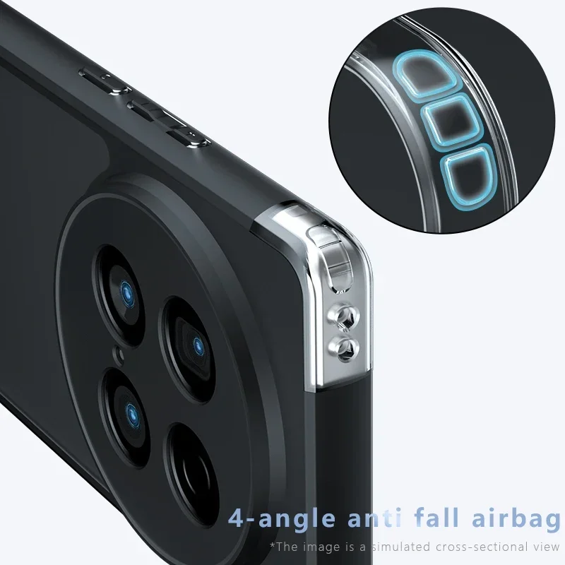 Shockproof Frosted Matte Anti-Fingerprint Transparent Phone Case