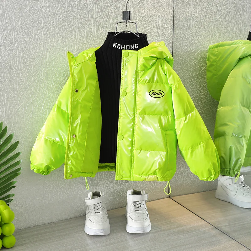 Boys Down Jacket Coat Overcoat Cotton 2024 NEW Popular Warm Plus Thicken Winter Teenager Children's Clothing Winter Jacket