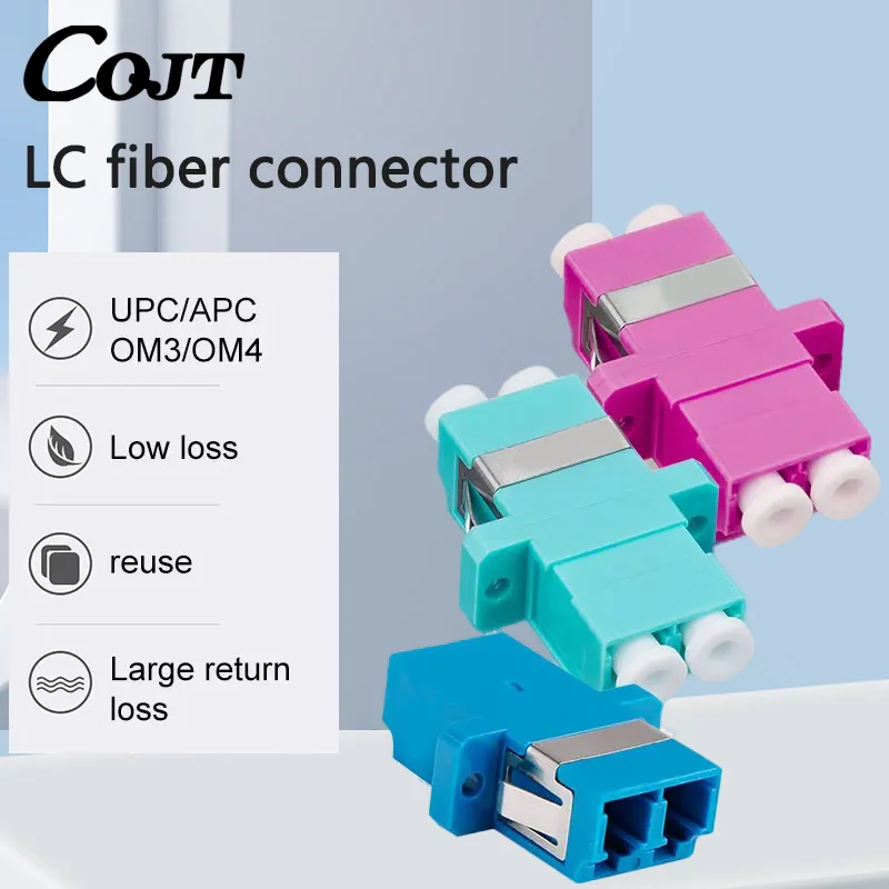 LC UPC Duplex single-mode Fiber optic Adapter LC Optical fiber coupler LC APC Fiber flange LC Metal Connector