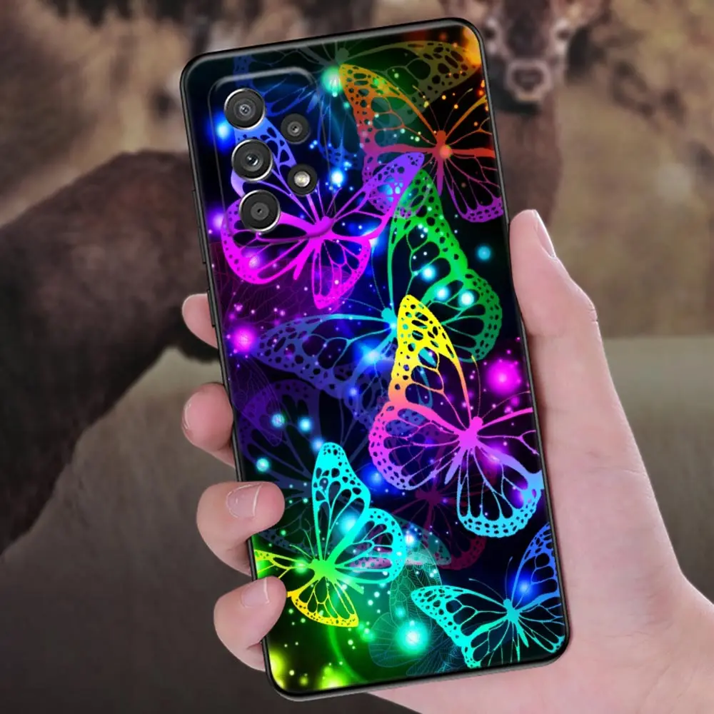 Elegant Black Butterfly Love Phone Cover - Stylish Protective Back Case