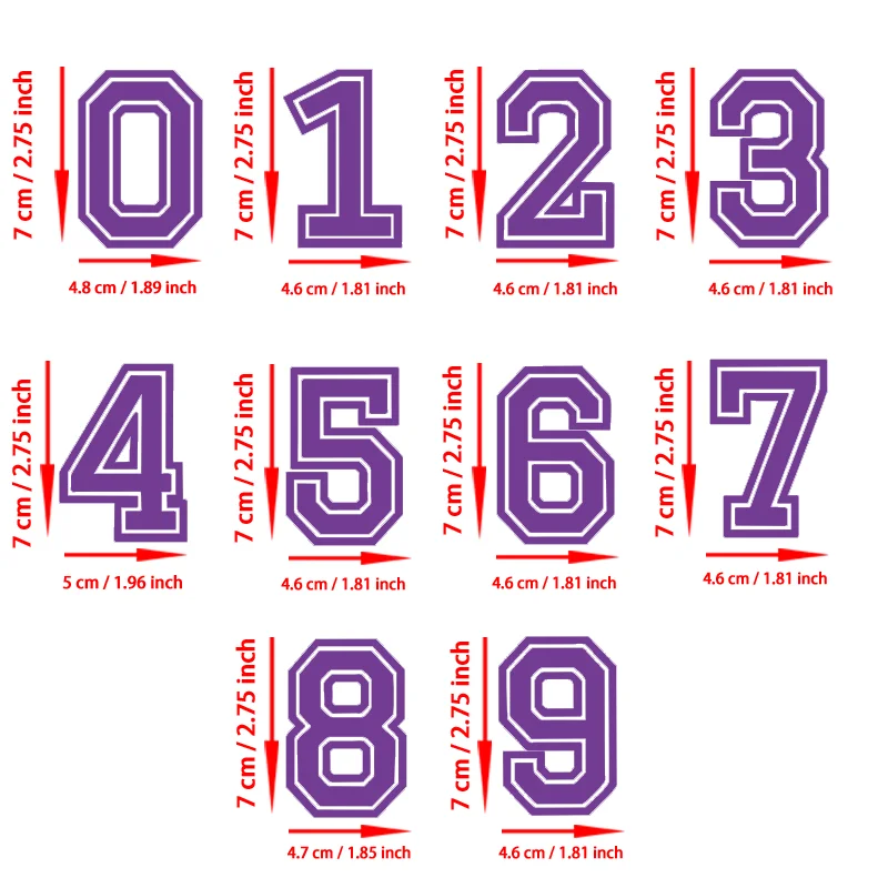 Set of 10 Mini Numerical Figures (0-9)