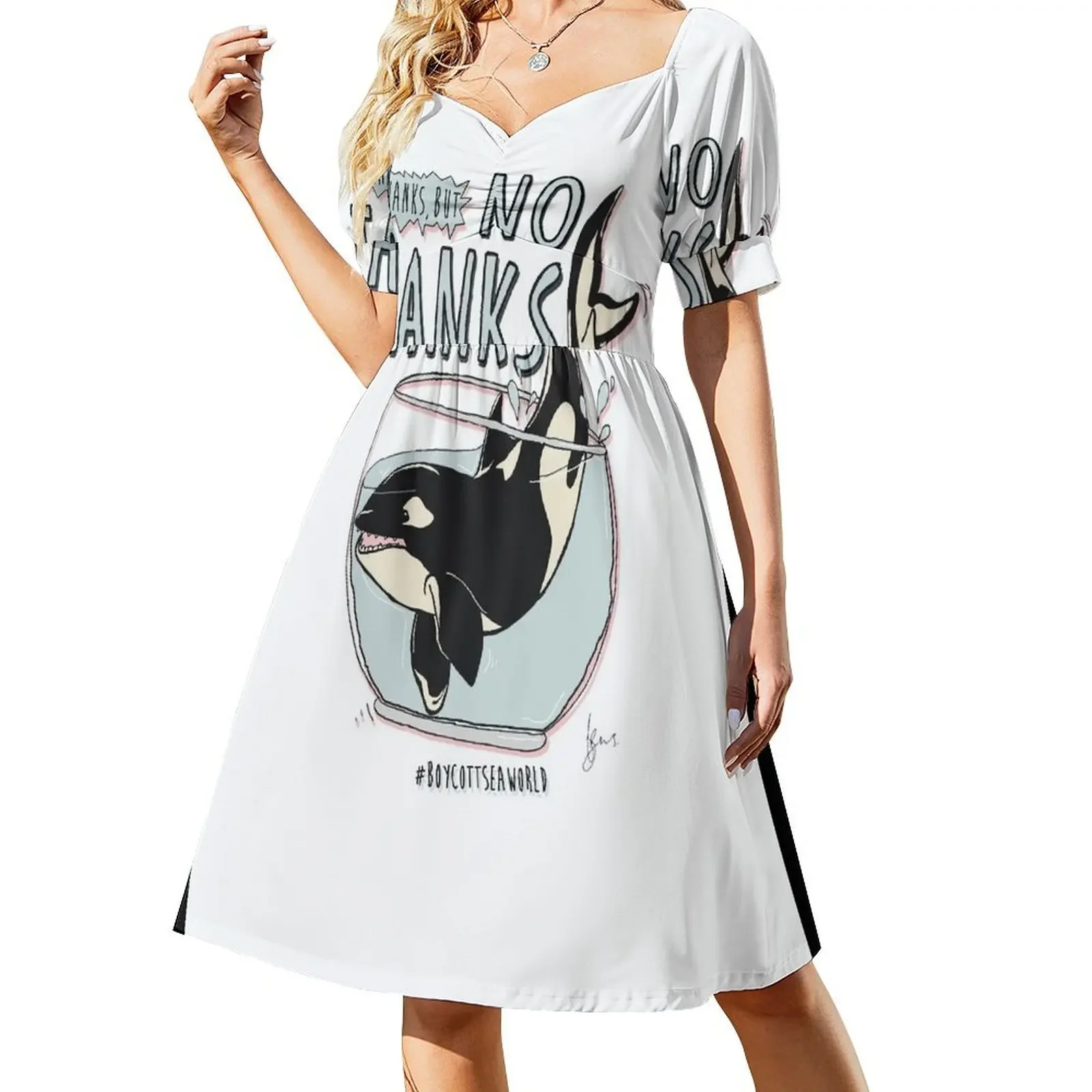thumbnail image 1 of Vestido sin mangas Seaworld, vestido de noche para mujer, vestidos de verano, vestidos de ceremonia para mujer, vestido, 1 of 7