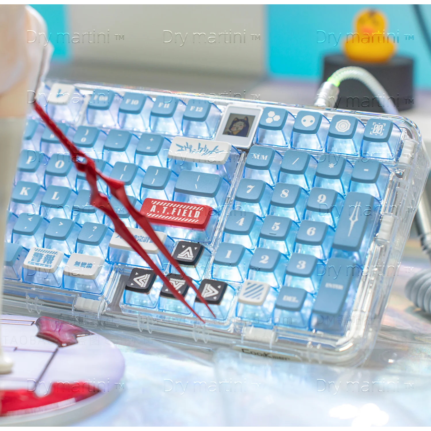 

MDA Translucent Double Skin Milk Keycaps PBT 120 Keys Zero Lilith Til MX Switch 60/84/90/104/108 Mekaniske Tastaturer
