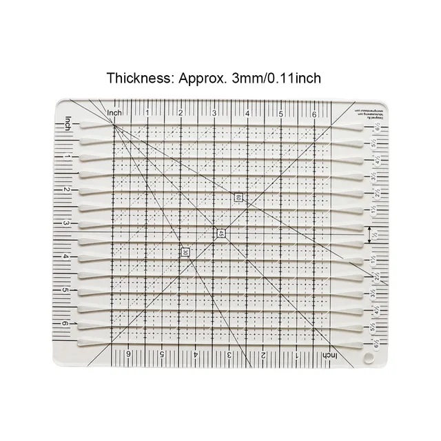 5-in-1 Acrylic Quilting Grid Rulers 6