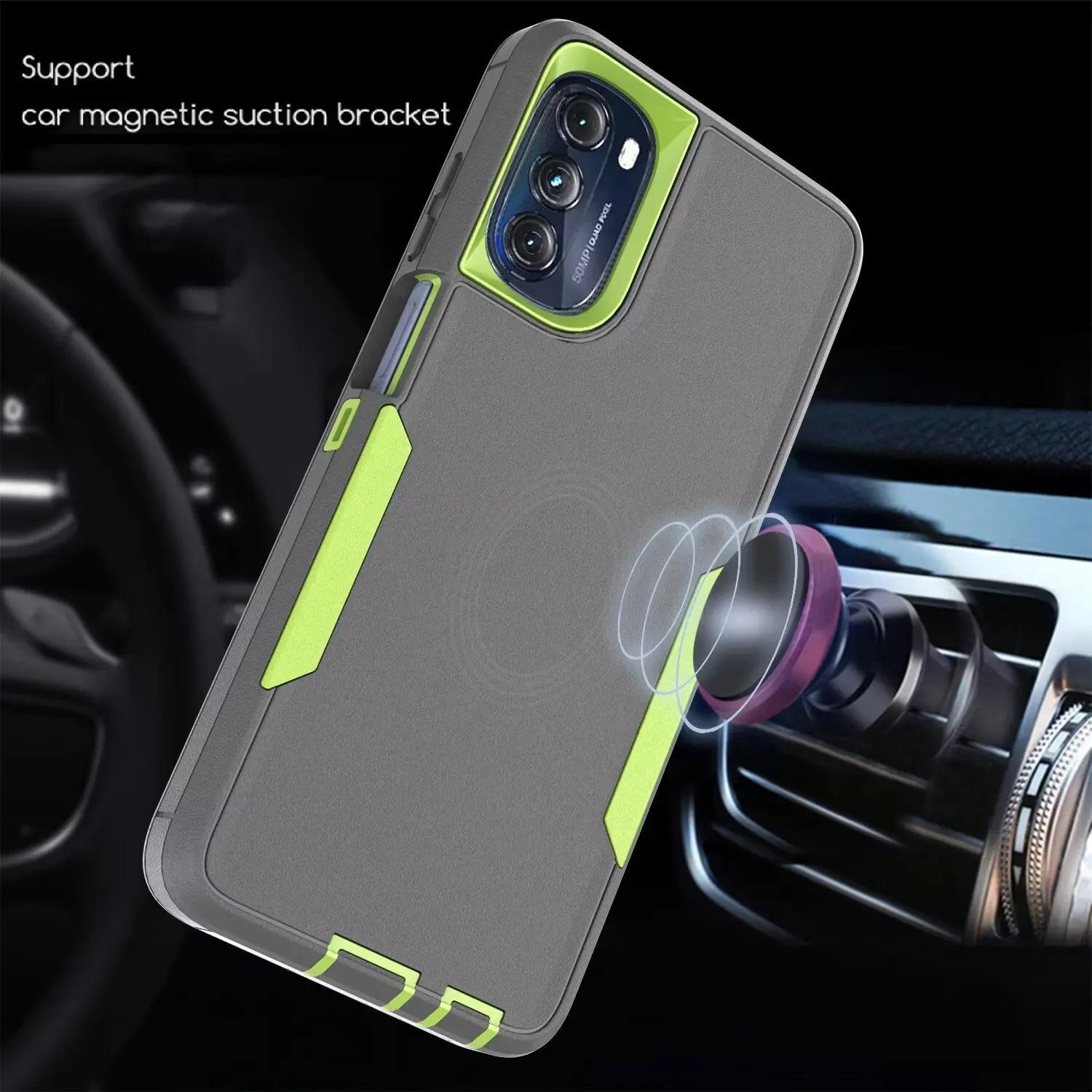 Moto G Stylus 4G 2022 Cover, Heavy Duty Shockproof Support magnetic car mount Protective Bumper Case For Moto G Stylus 5G 2022