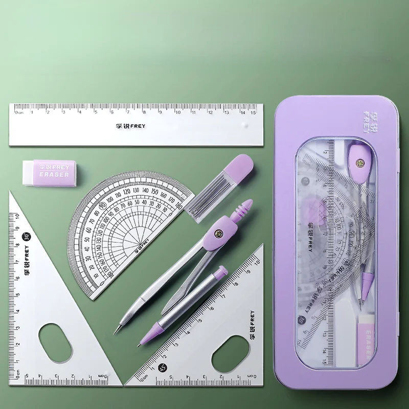 %E3%80%90HOT%E3%80%91%207Pcs/Set%20Kids%20Rulers%20Compass%20With%20Metal%20Box%20Mathematical%20Compass%20Geometry%20Maths%20Drawing%20Tool%20Stationery%20School%20Supplies%20-%20Image%203