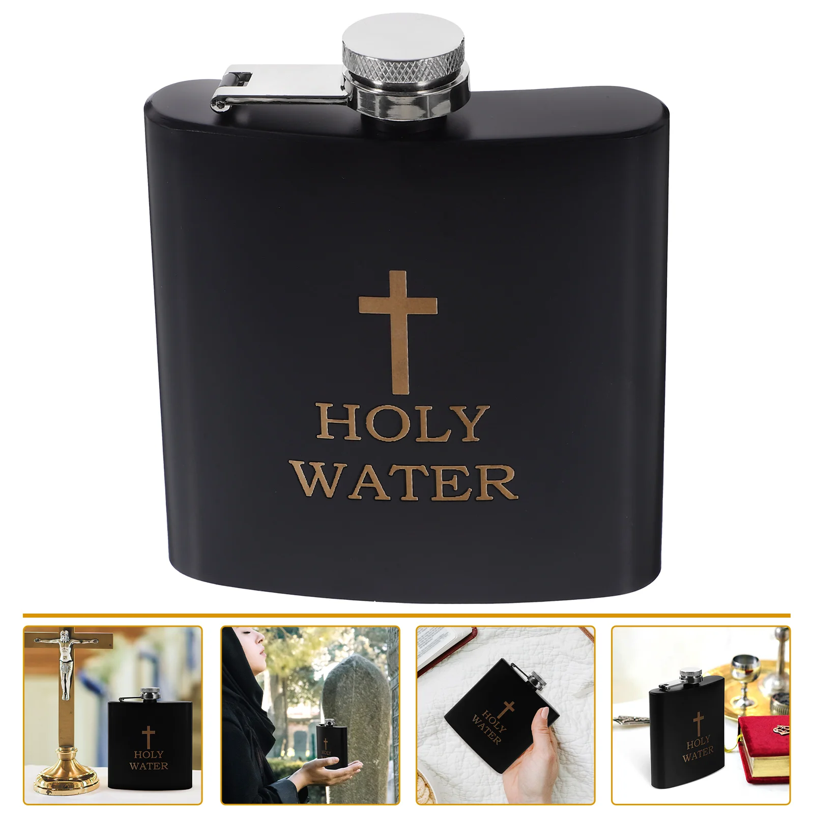 

Holy Water Metal Kettle Portable Hip Flask Stainless Steel Flask Picnic Flask for Holy Water