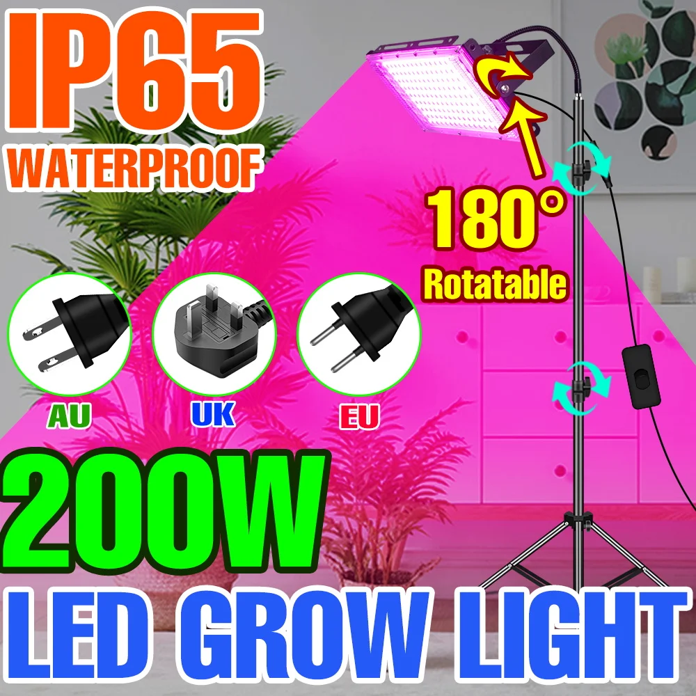 

200W LED Full Spectrum Phytolamp Indoor Flower Seeds Hydroponics Plants Light LED Cultivation Grow Lights For Greenhouse Tents