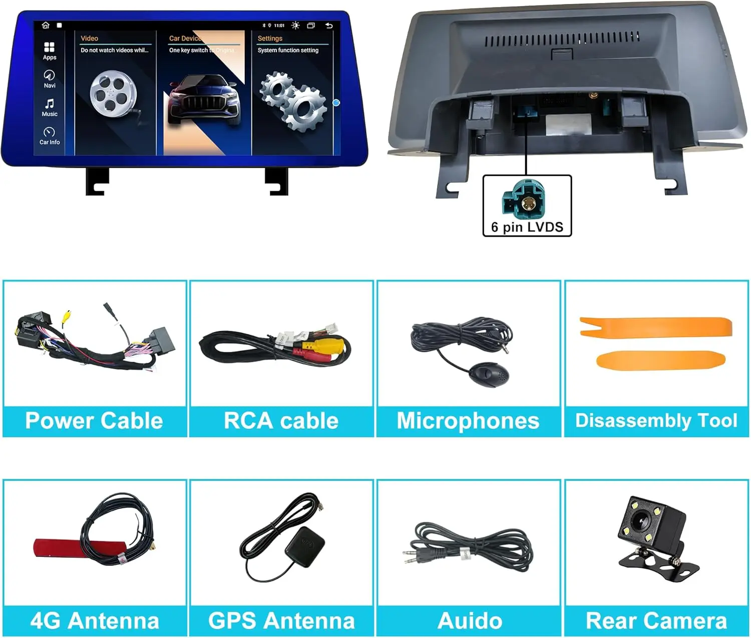Android 13 Stereo for BMW 3 Series 4 F30 F31 F32 F33 F34 F36 NBT System, 10.36''