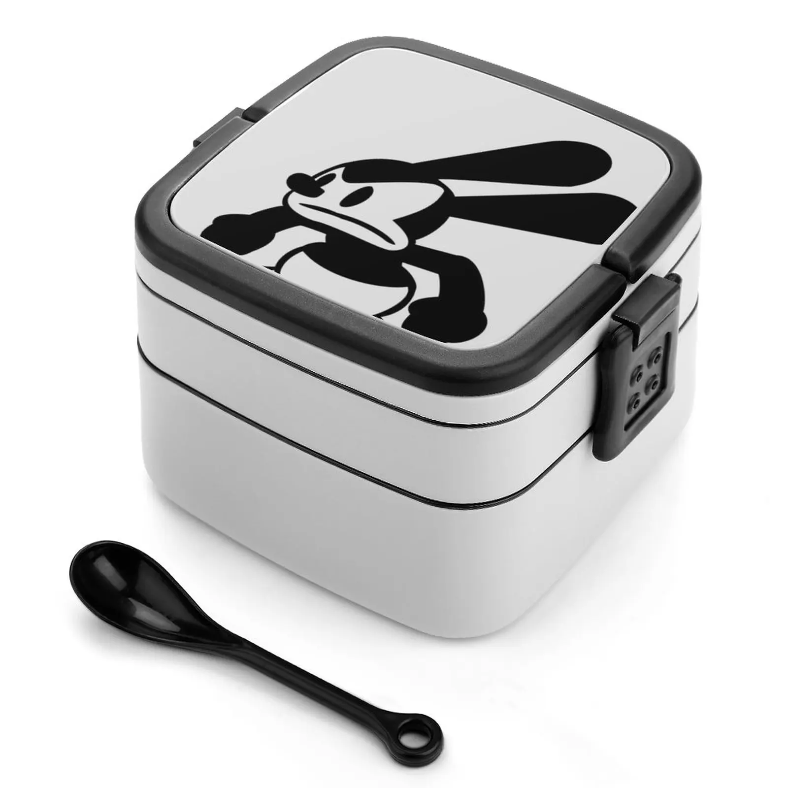 Angry Oswald Bento Box New Student Camping Lunch Dinner Lunch Box Oswald Rabbit Lucky Cartoon Vintage Retro Bunny Character