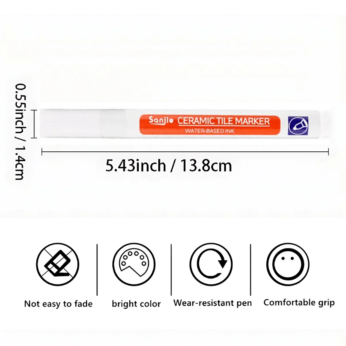 Tile Grout Marker 1pc Waterproof Tile Marker Grout Pen Wall Seam Pen Tiles Floor Bathroom Decontamination Seam Repair Tools Hotel