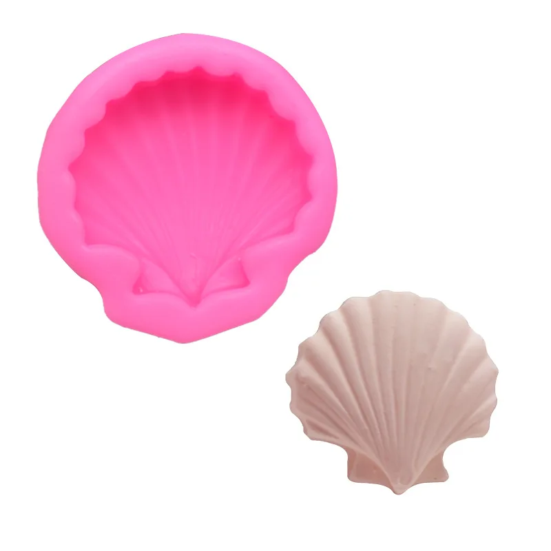 

3D Lovely Sea Shell Starfish Conch Aquatic Silicone Mold Fondant Cake Decorating Tool Soap Mold Chocolate Kitchen Baking Mould