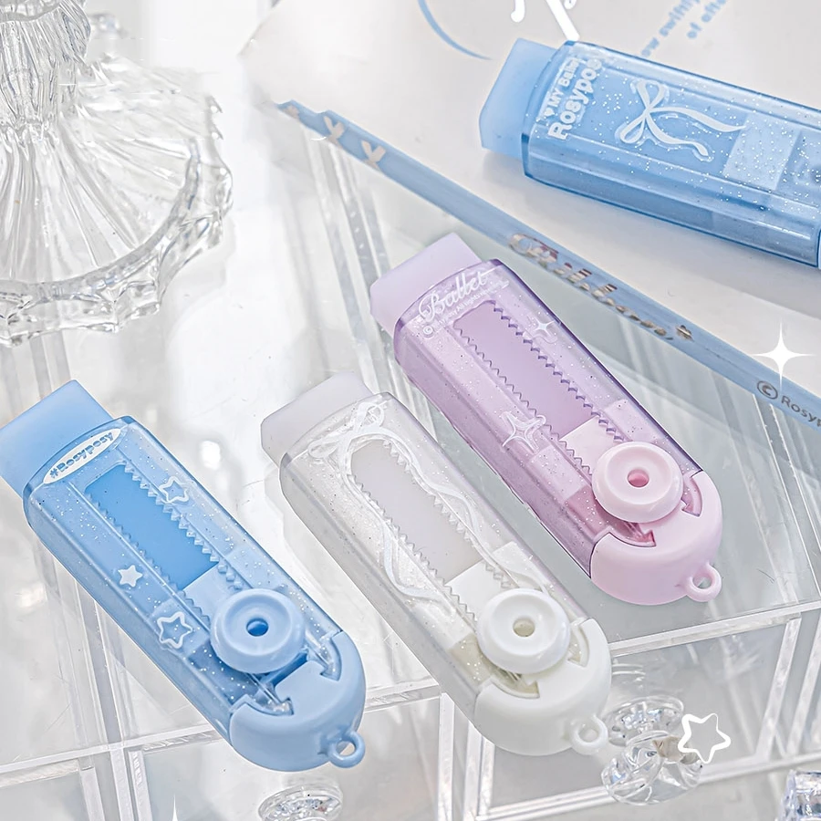 Sliding Eraser Refill Set F7701 Cleaning Correcting Tools Office School