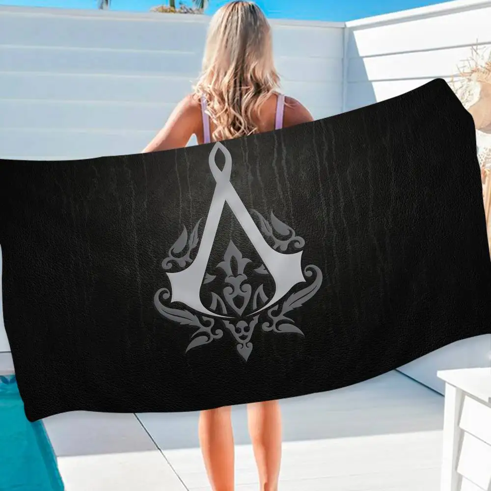 Assassin s Creed Microfiber Beach Towel Absorbent Quick dry Soft Yoga Swimming Resort Mountain Climbing Towel
