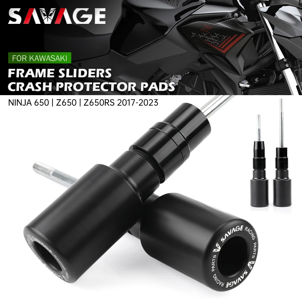 Sliders Motorcycle Kawasaki Z650 Frame Sliders Kawasaki Ninja 650