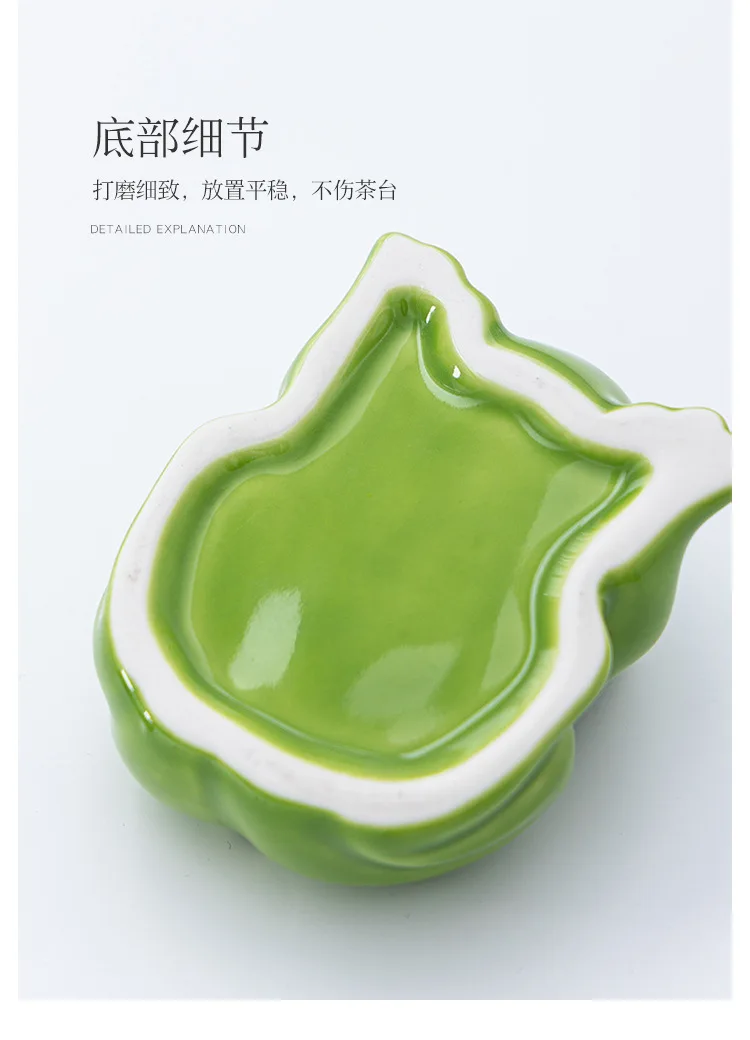 Ceramic Ashtray Cute Frog Ashtray Living Room with Lid Anti Fly Ash Ceramic Cigar Ashtray Decoration Chinese Home Decoration Tea Ceremony Pet