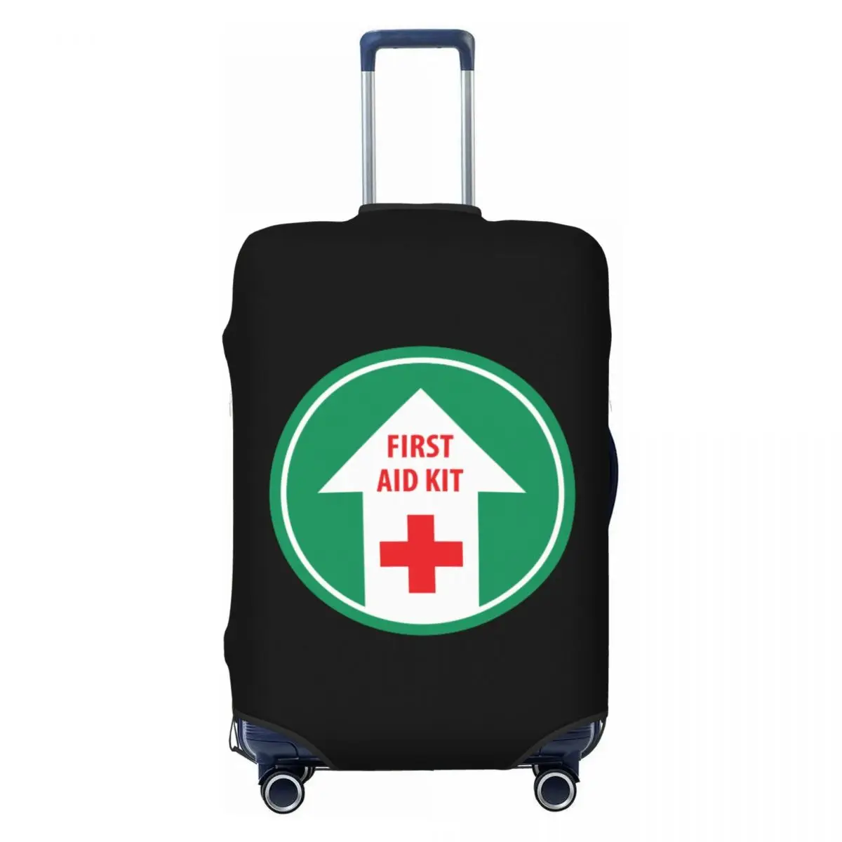 

Custom First Aid Emergency Medicine Luggage Cover Protector Cute Doctor Nurse Travel Suitcase Protective Cover for 18-32 Inch