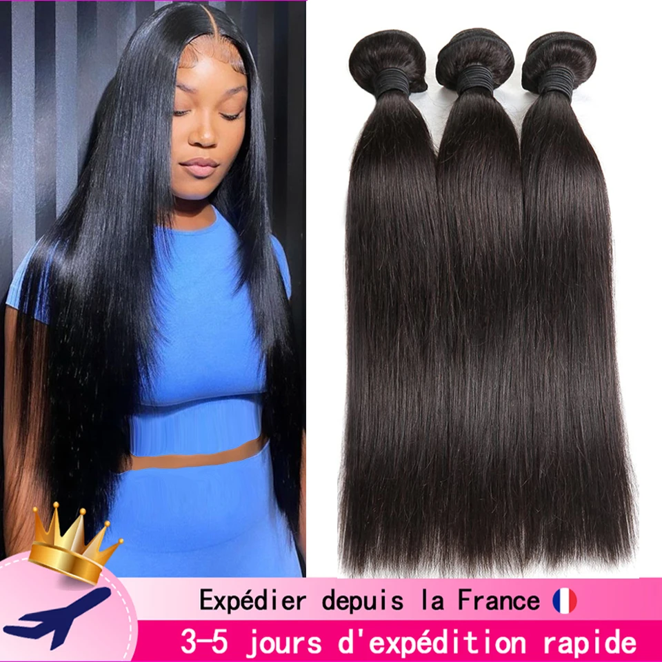 TissageStraightHairBundles134PCSNaturalHumanWomanHair