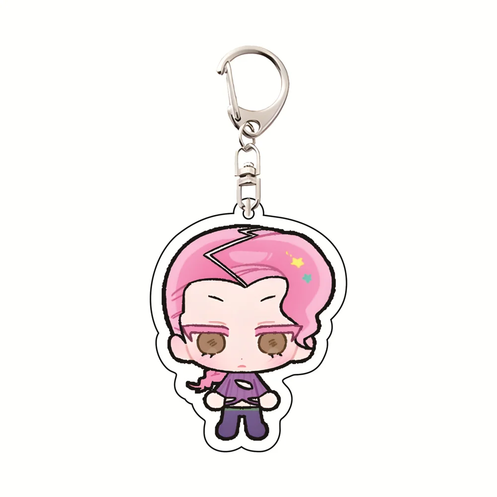 Anime JoJo's Bizarre Adventure: Golden Wind 6 cm Acryl-Schlüsselanhänger, Rucksack-Dekoration, Zubehör, Dekor, Geschenk, exquisite Schlüsselanhänger – Detail 7