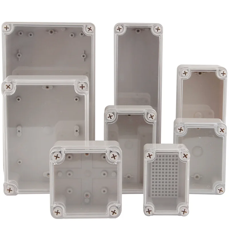 IP67 AG Series Transparent Cover Outdoor Waterproof DIY Electrical Junction  Box ABS plastic Enclosure Case Distribution box