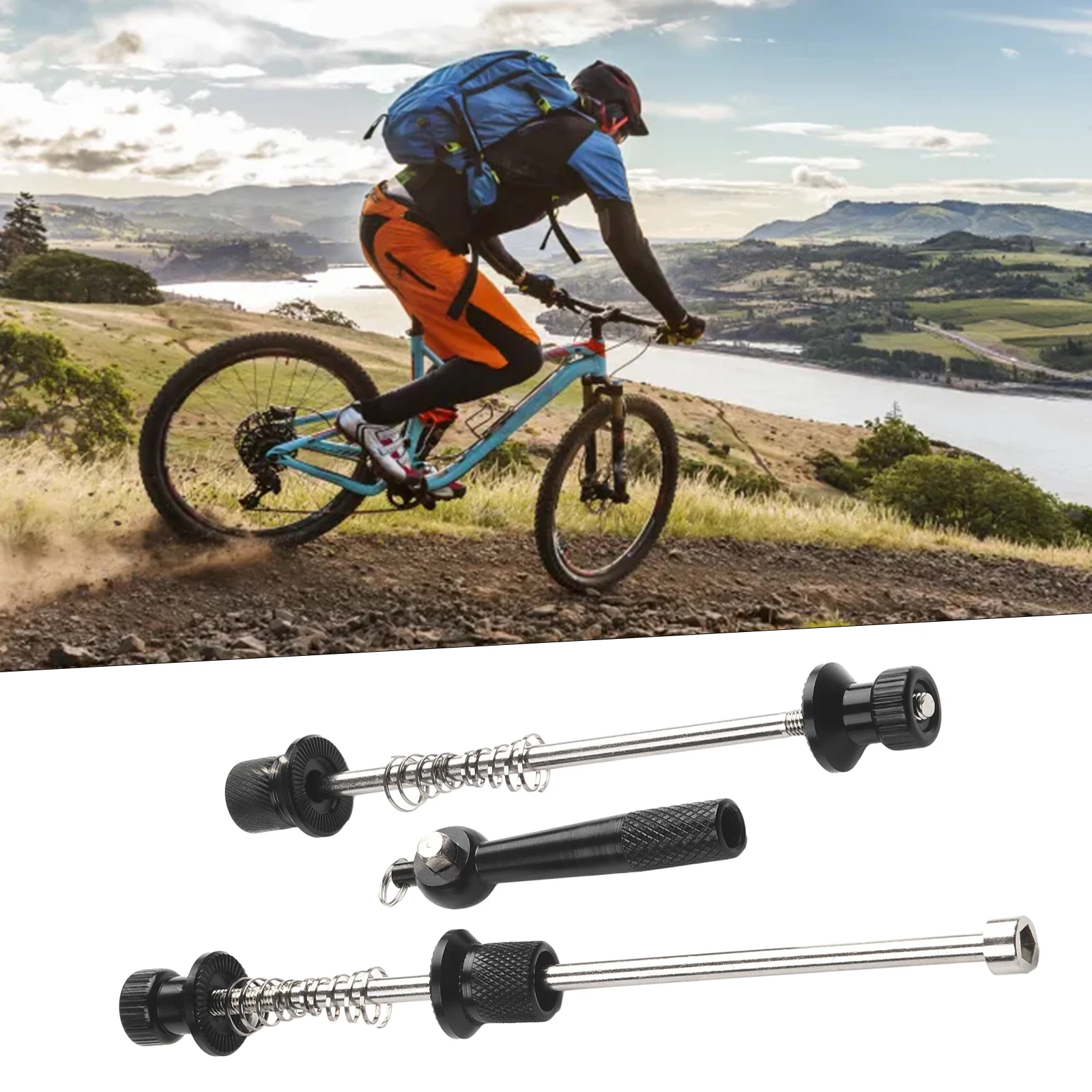 Quick Release Road Bike Wheel Lock Bike Seat Lock Anti-theft