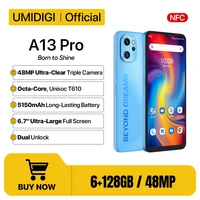 UMIDIGI A13 Pro Android Smartphone NFC 48MP AI Triple Camera 6GB 128GB 6.7" Full Display 5150mAh Global Version Cellphone 1