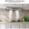 IKTCH 30 Inch Under Cabinet Range Hood, 900 CFM with 4-Speed Gesture Sensing & Touch Control, Stainless Steel Range Hood 3