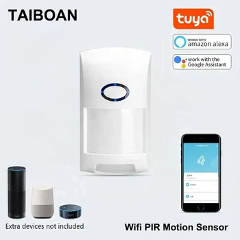 TAIBOAN Smart Tuya PIR Motion Sensor WIFI Infrared Detector Human Body Sensor Alarm APP Control Wireless Home Security System 1