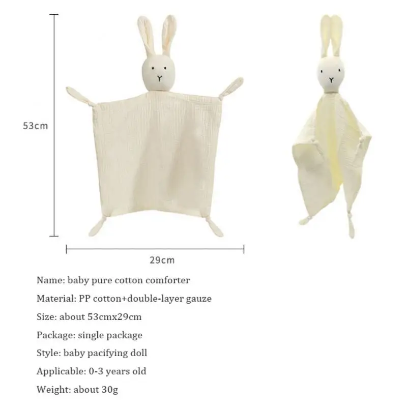 Baby Cotton Muslin Comforter Blanket Soft Newborn Sleeping Dolls Newborn Appease Towel Bibs Kindergarten Washcloth Baby Stuff 3