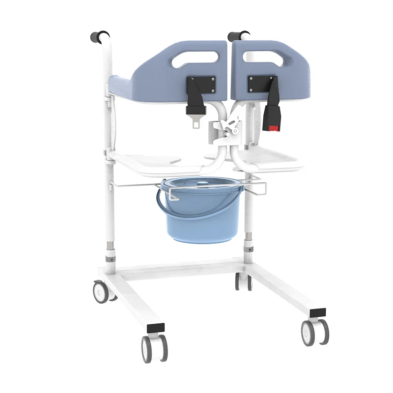 Manual Pin Style Shift chair Patient Transfer Lifter for Home Use Transfer To Bed Or Sitting Toilet 10 Gear Height Adjustment 4