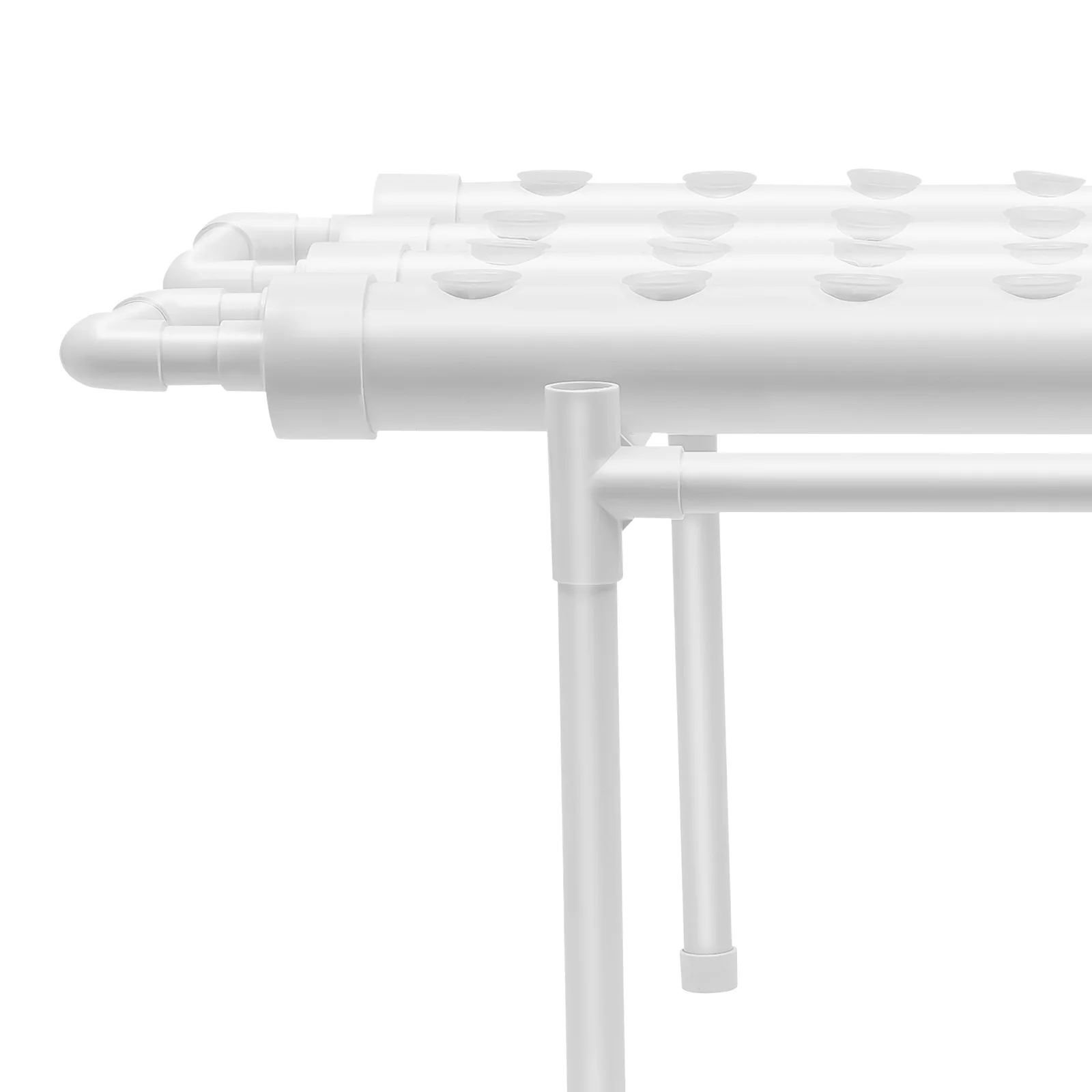 Hydroponics-Anbausystem-Set, 1 Schicht/36-Loch-Hydrokultur-Ausrüstung für Garten, Gemüse und Kräuter, PVC-U-Rohranbau – Detail 8