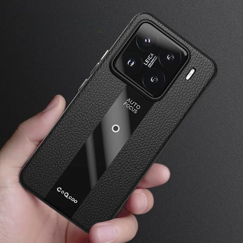 Luxury Lichi Leather Ultra-Thin Matte Case with Lens Protection