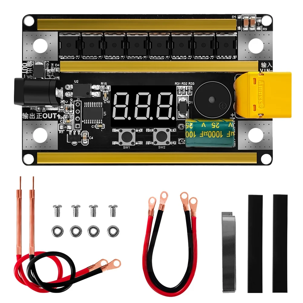 

GX591 99 Gear Intelligent CNC Spot Welder 8V-24V 0.1-0.2Mm 2400A MAX Portable 18650 Lithium Battery Spot Welder DIY Kit