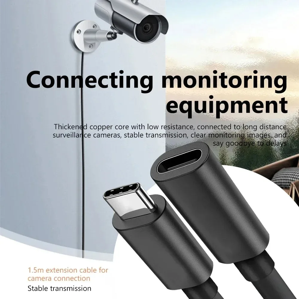 Type C Extension Cable 1M Gold Plated USB C Charger