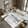 Nordic Abstract Style Living Room Carpet Light Luxury Rugs for Bedroom Decoration Large Area Non-slip Washable Coffee Tables Mat 3